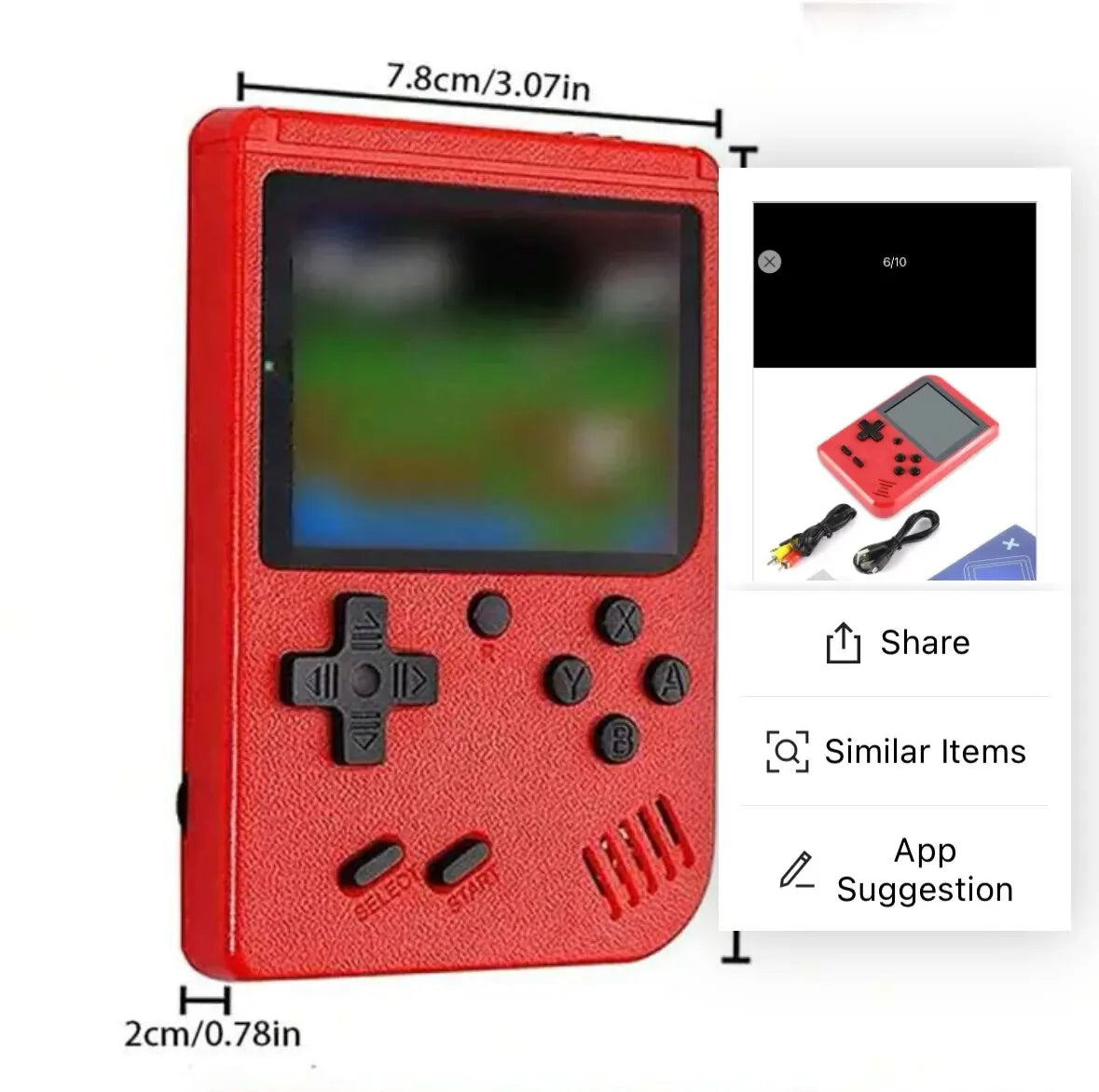Retro Classic 400 games gaming device